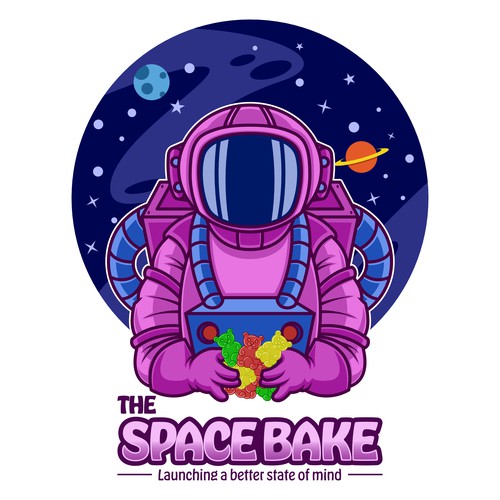 The Space Bake, Exploring different worlds in your mind. Lets Gooooo! Design by CMWDesign