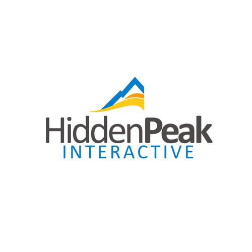 Logo for HiddenPeak Interactive Design by StarrWorks Creative