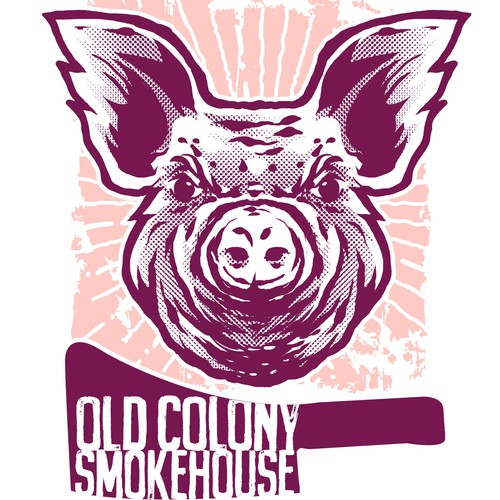 Design a gritty, valiant pig for our barbecue restaurant Design by Dope Hope