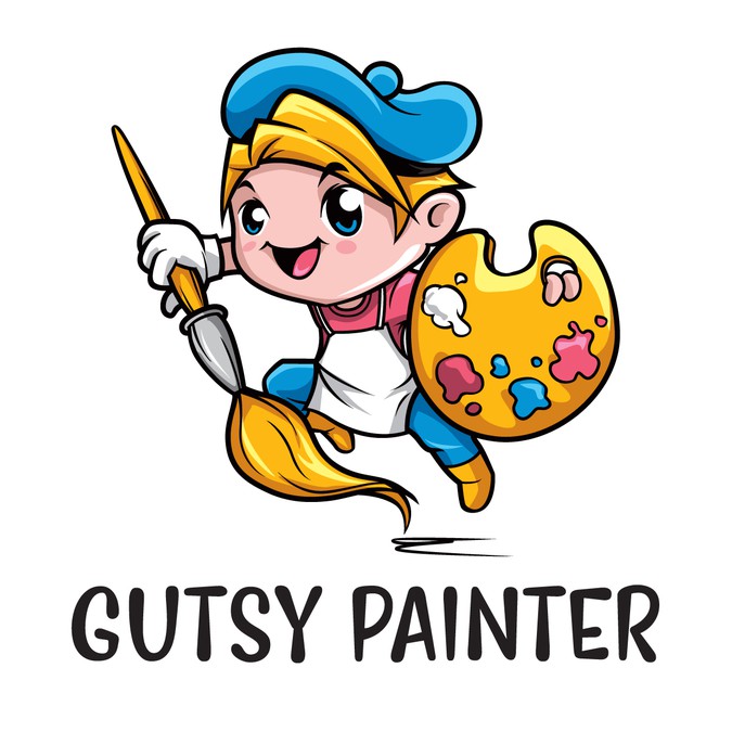 mascot-design-for-gutsy-painter-app-logo-design-contest