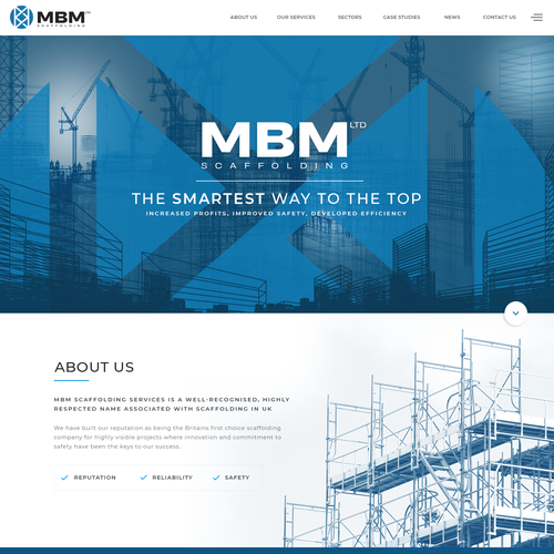 Smart, Clean, Professional - Scaffold Company Website Design by Antons Collective