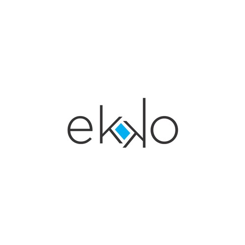 SIMPLE LOGO - ekko Letters then dm after Design by albatros!