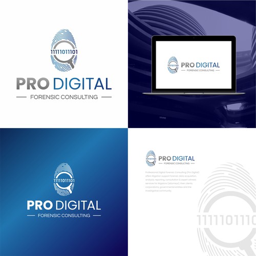 Pro Digital Forensic Consulting logo refresh Design by X-DNA