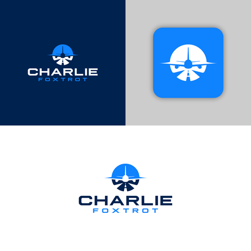 Aviation Company LOGO Design by code.signs