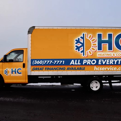 Design a Heating and Cooling Co Wrap in Orange Design by victims