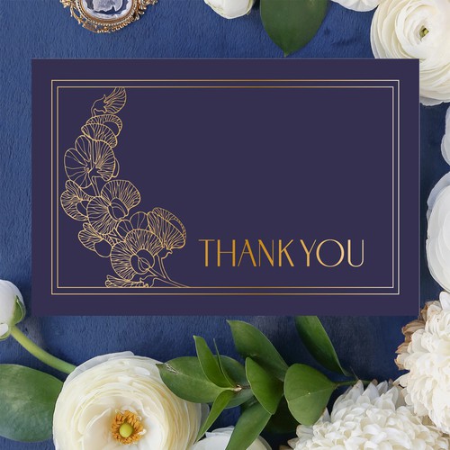 Design Thank you card design por ivala