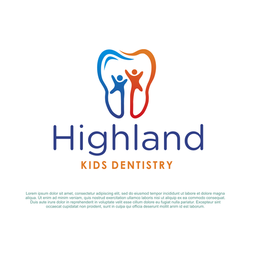 Modern & Fun Kids Dental Office Logo Design by supri™