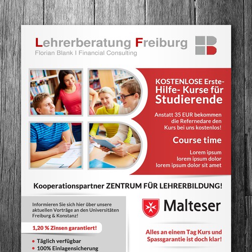 Flyer Fur Erste Hilfe Kurs Postcard Flyer Or Print Contest 99designs