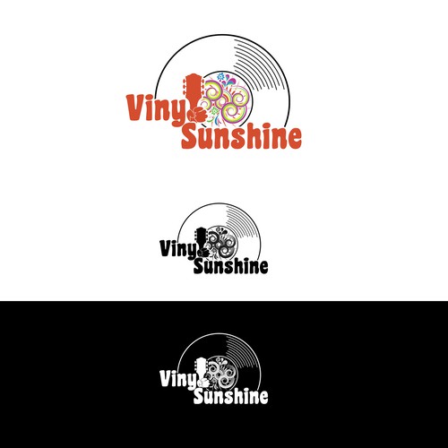 Vinyl Sunshine needs an uplifting retro, 60s/70s BAND logo Design by Kristina2-d