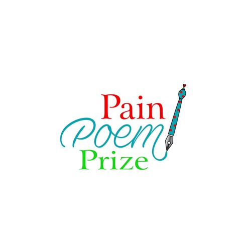 Pain Poem Prize - Playful Logo Design by cvektor™