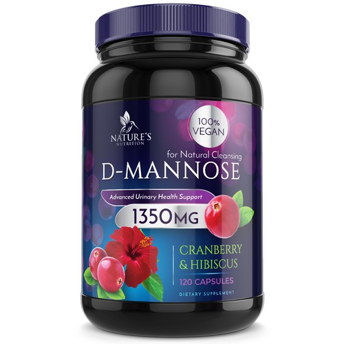 Colorful D-Mannose Design Needed for Nature's Nutrition Design by Wfemme