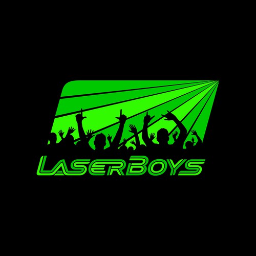 Upbeat logo design for laser-show hire/design company Design by 31Candles!