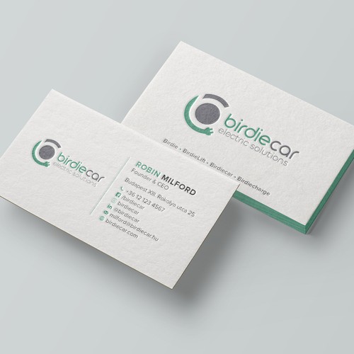 business card for company called birdie Design by Felix SH