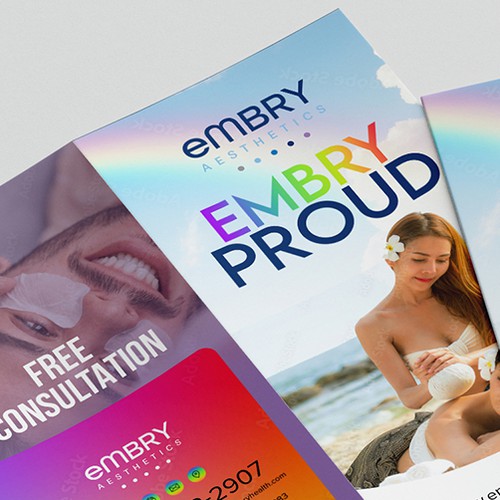 Design a LGBTQ Pride brochure for med spa Design by Alphabet ♥