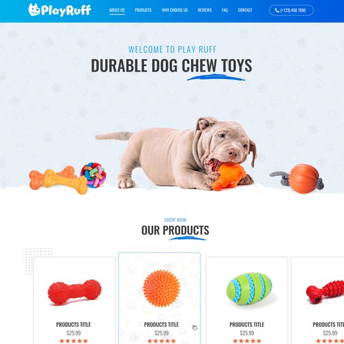 Durable/Premium Dog Chew Toys, Made in the USA Design by pb⚡️