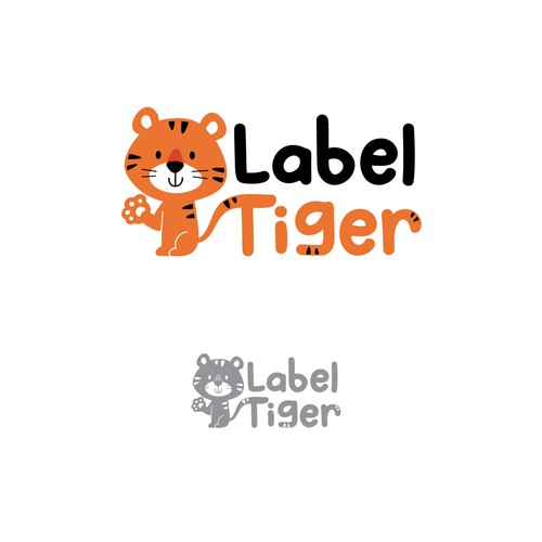 Design & logo of a modern and playful brand for name stickers for children Design by Mieko