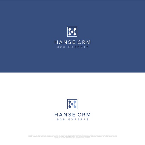 Design vincitore del contest "Digital Transformation, Modern Software and Classic Management Consulting - Brand Identity for Hanse CRM"