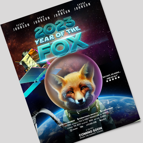 Life360 2023 Year of the Fox Poster Design by Ashley Cannuli