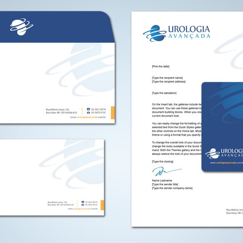 Create the next stationery for UROLOGIA AVANÇADA Design by Tcmenk