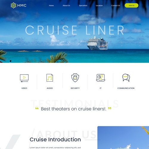 Designs | Website Redesign for Unique Superyacht and Cruise Ship ...