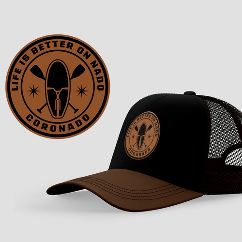 Leather Patch Hat Design by Jans...