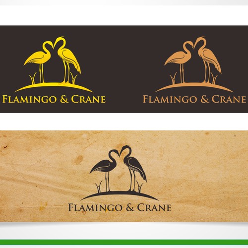 Flamingo & Crane Design by ZEN ZAI™