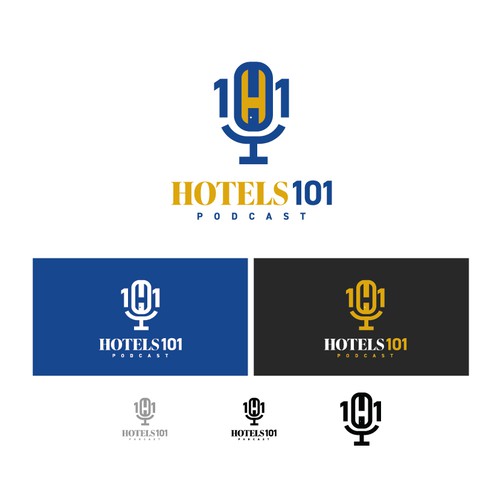 Create a logo for a podcast called - Hotels 101 - incorporate a hotel in the logo Design by sam_kalye