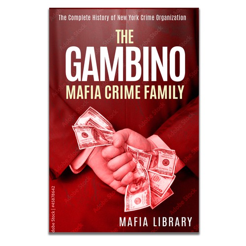 Book cover for a book about organized crime / mafia Diseño de ICHD Designs