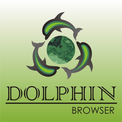 New logo for Dolphin Browser Diseño de thama