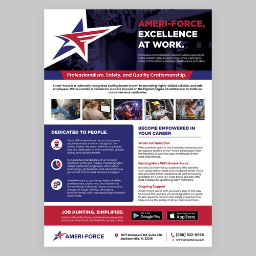 Ameri-Force electronic brochure Design by D Better Design