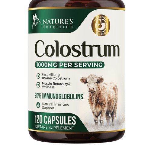 Powerful, Colostrum Design Needed for Nature's Nutrition Design by UnderTheSea™