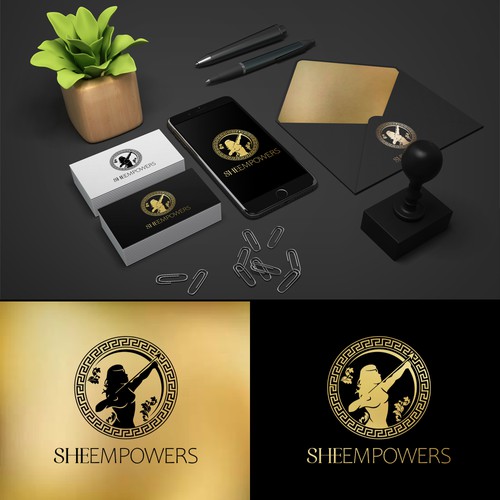 SHEempowers - luxurious design of a woman preferrably in some kind of a circle to appeal to women professionals Design by Linduska