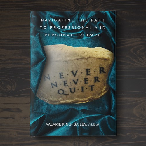 NEVER NEVER QUIT BOOK COVER DESIGN Design by Aaniyah.ahmed