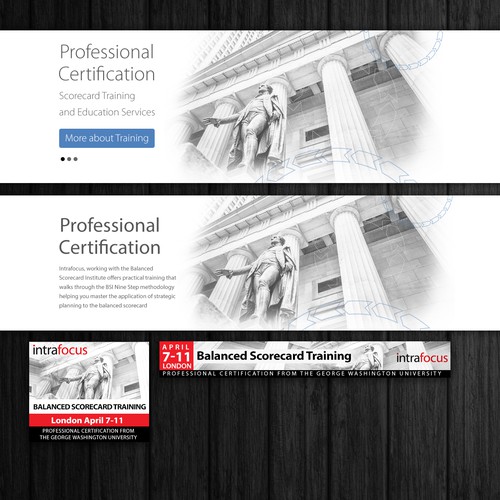 Site Banner And Combined Ad Banner For Intrafocus Training