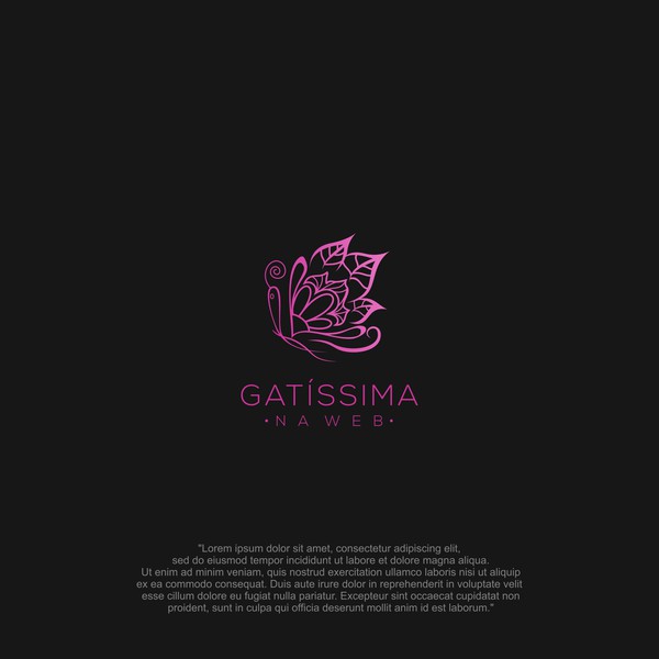Design by ALYKRVS titled "Gatíssima na Web"