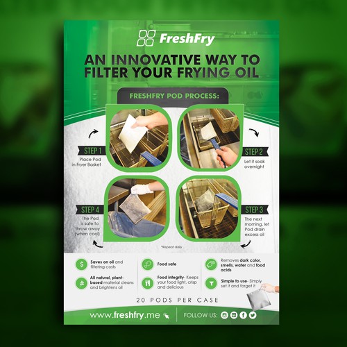FreshFry Pod Flyer Ontwerp door *FBCTechnologies*