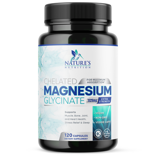 Natural Magnesium Glycinate Design needed for Nature's Nutrition Design by Encephalon™