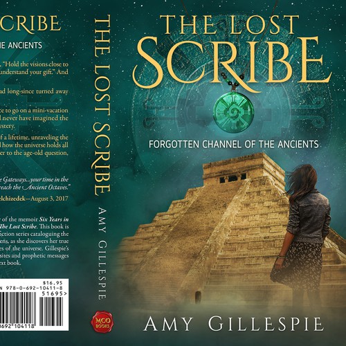 Dynamic Book Cover for Adventure Fiction Series,  at forgotten sacred sites (crediting illustrator) Design by Mario Lampic