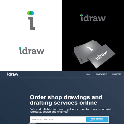New logo design for idraw an online CAD services marketplace Ontwerp door rakarefa