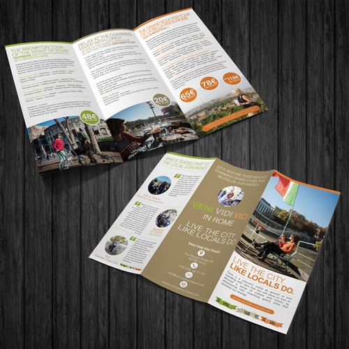 Let's venture togheter to create a charming brochure about the MIGHT OF ROME. Are you a REaL roman? Design by shoosh75