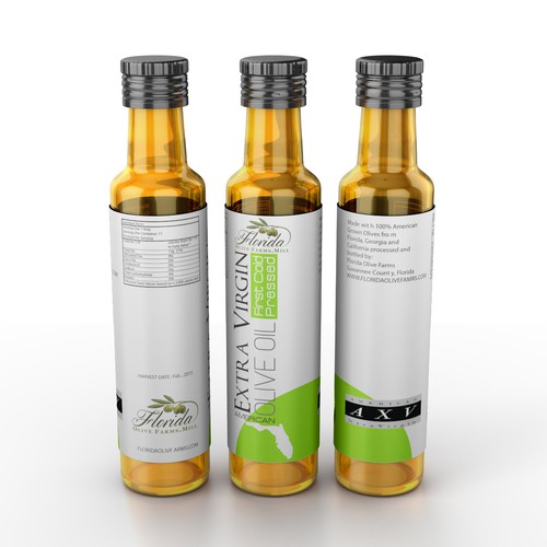 Olive Oil Bottle Label Design by syakuro