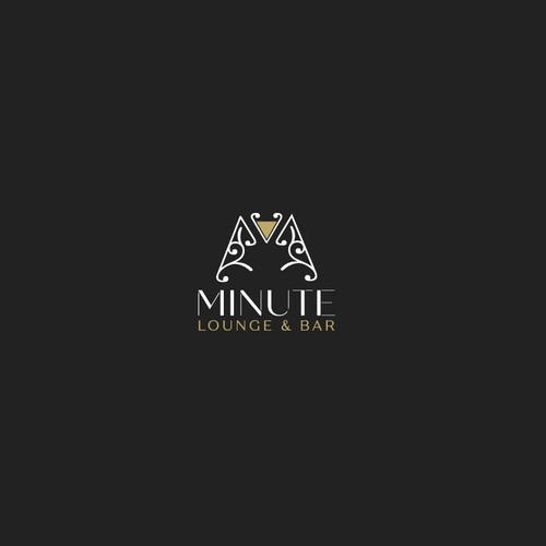 Logo design for upscale bar Design by GagievDesign