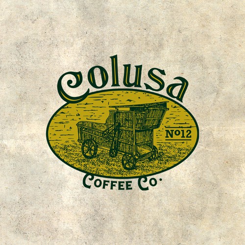 Design an industrial coffee house logo. Alternate logo with  District No. 12 Diseño de pxnstudio°
