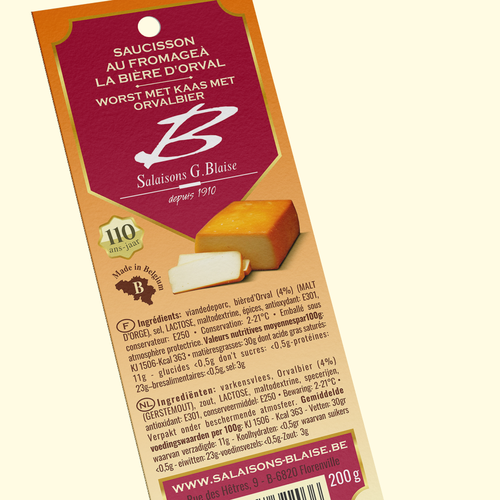 Etiquetas de producto propuesta en el concurso por G.works