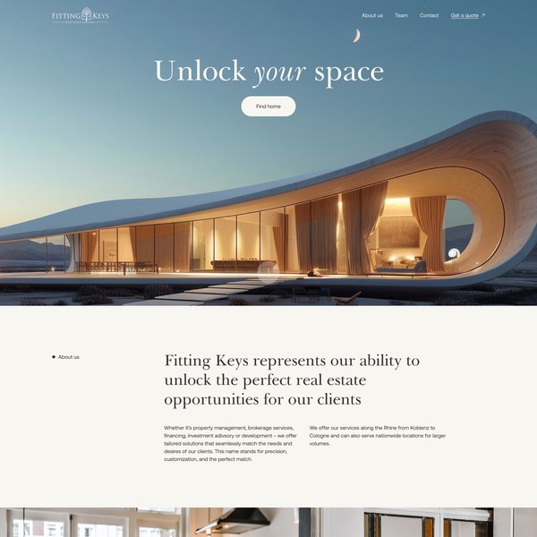 Design by sokolskiyDesign titled "High-End Real Estate Website"