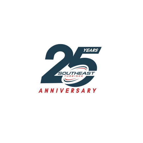 Modern 25th Anniversary Logo Design by R_98™