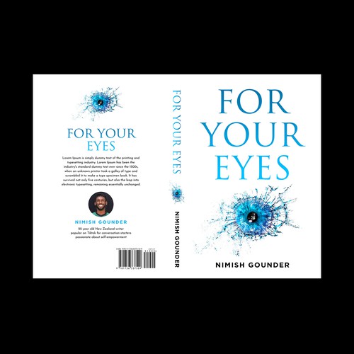 for your eyes- poetry and journal book cover Design by aafi.designs