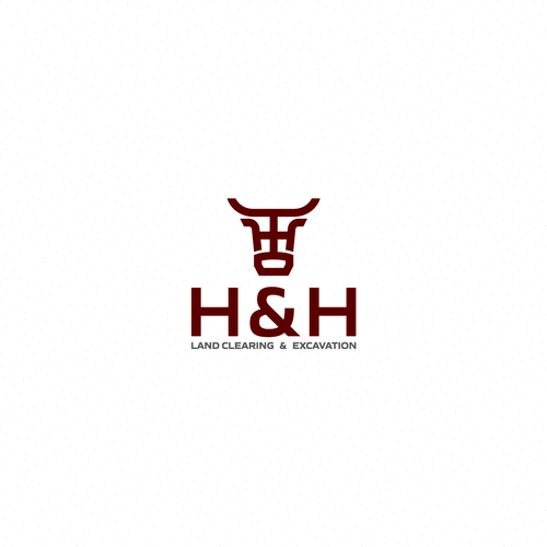 LOGO AND LETTER HEAD FOR H&H LAND CLEARING AND EXEXCAVATION Design by Fit_A™