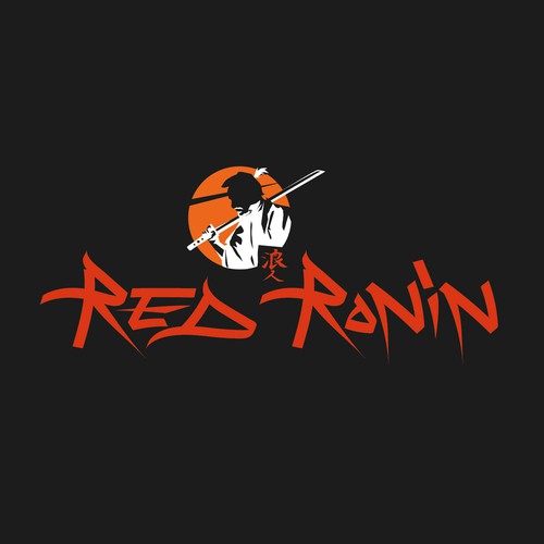 Anime-inspired logo for Red Ronin Design by Guido_Astolfi