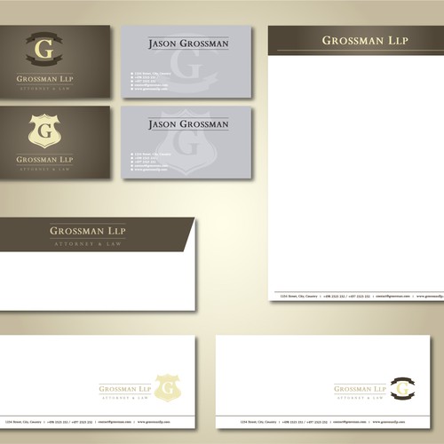 Help Grossman LLP with a new stationery デザイン by --Noname